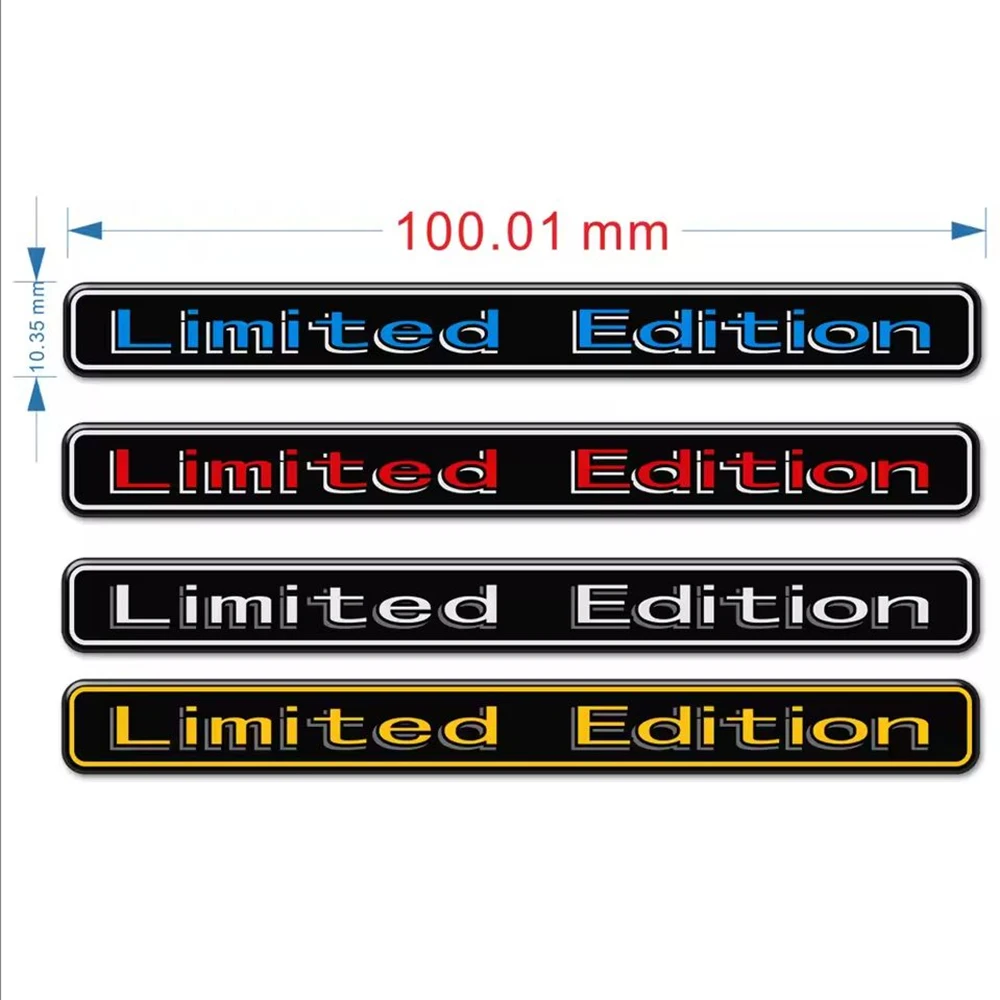 Car 3D Stickers For BMW Audi Honda Opel Lada Toyota Chevrolet Hyundai Chrome Limited Edition Emblem Badge Decal