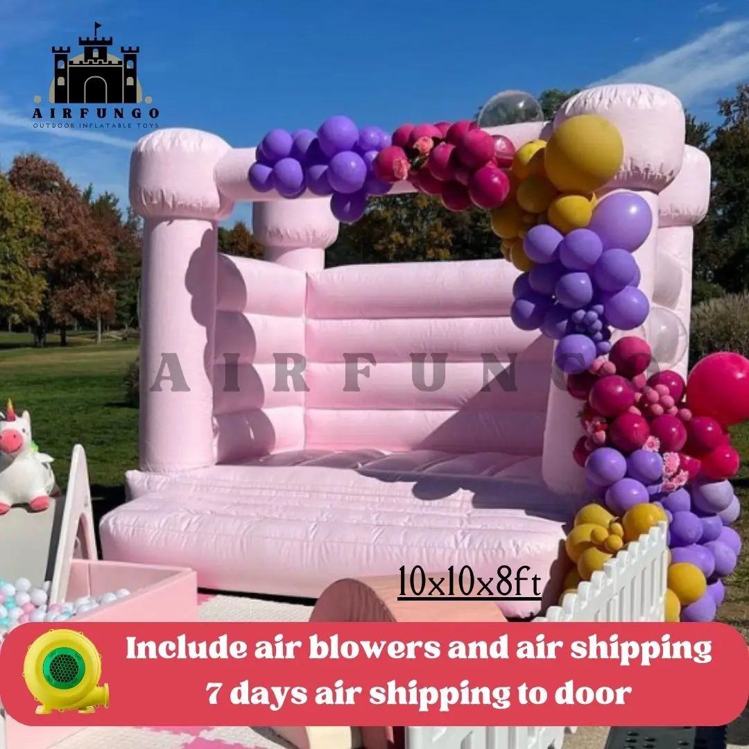 

Customization Inflatable White Bounce House PVC Inflatable Bouncy Castle/Moon Bounce House/Pink Wedding Bounce House White