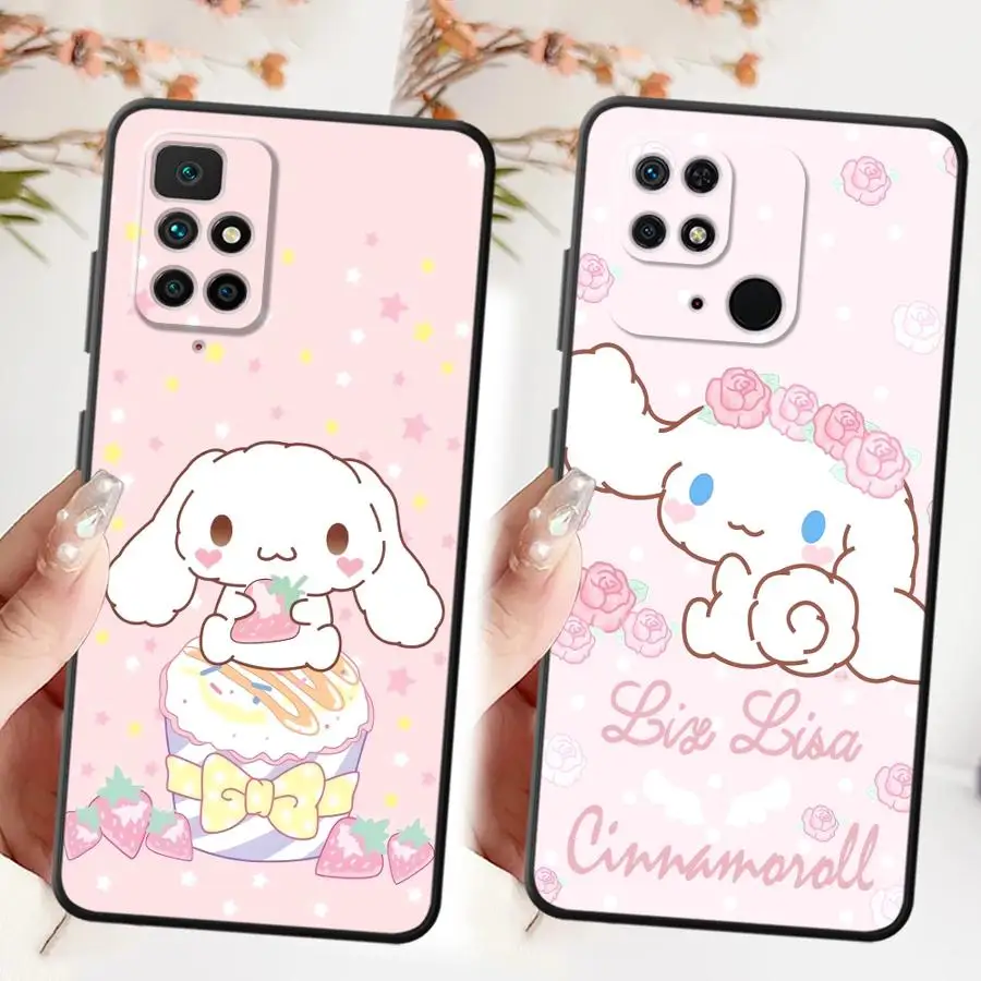 Cinnamoroll Cute Sanrio Case for Xiaomi Redmi 12 10 13C K60 12C K40 K50 Gaming 9A 9C A5 A1 A2 Plus 9T Soft Back Phone Cover