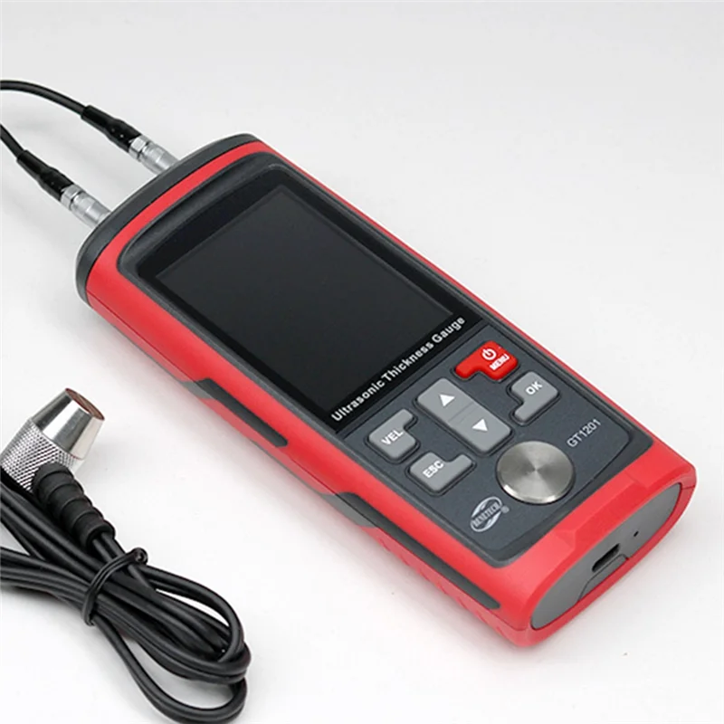 

Портативный измеритель AB34-GT1201 для ультразвукового измерения толщины, диапазон стали 1,00-300,0 мм