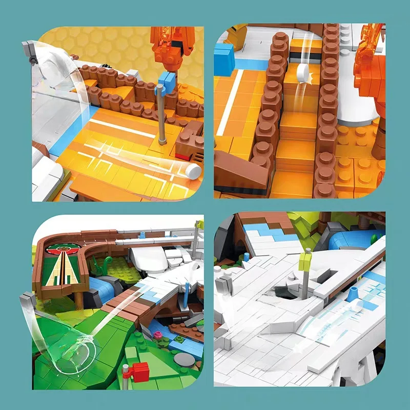 3022PCS New MOC 86017 Golf Resort Course Modular Building Blocks Bricks Educational Puzzle Toy Christmas Gifts For Child
