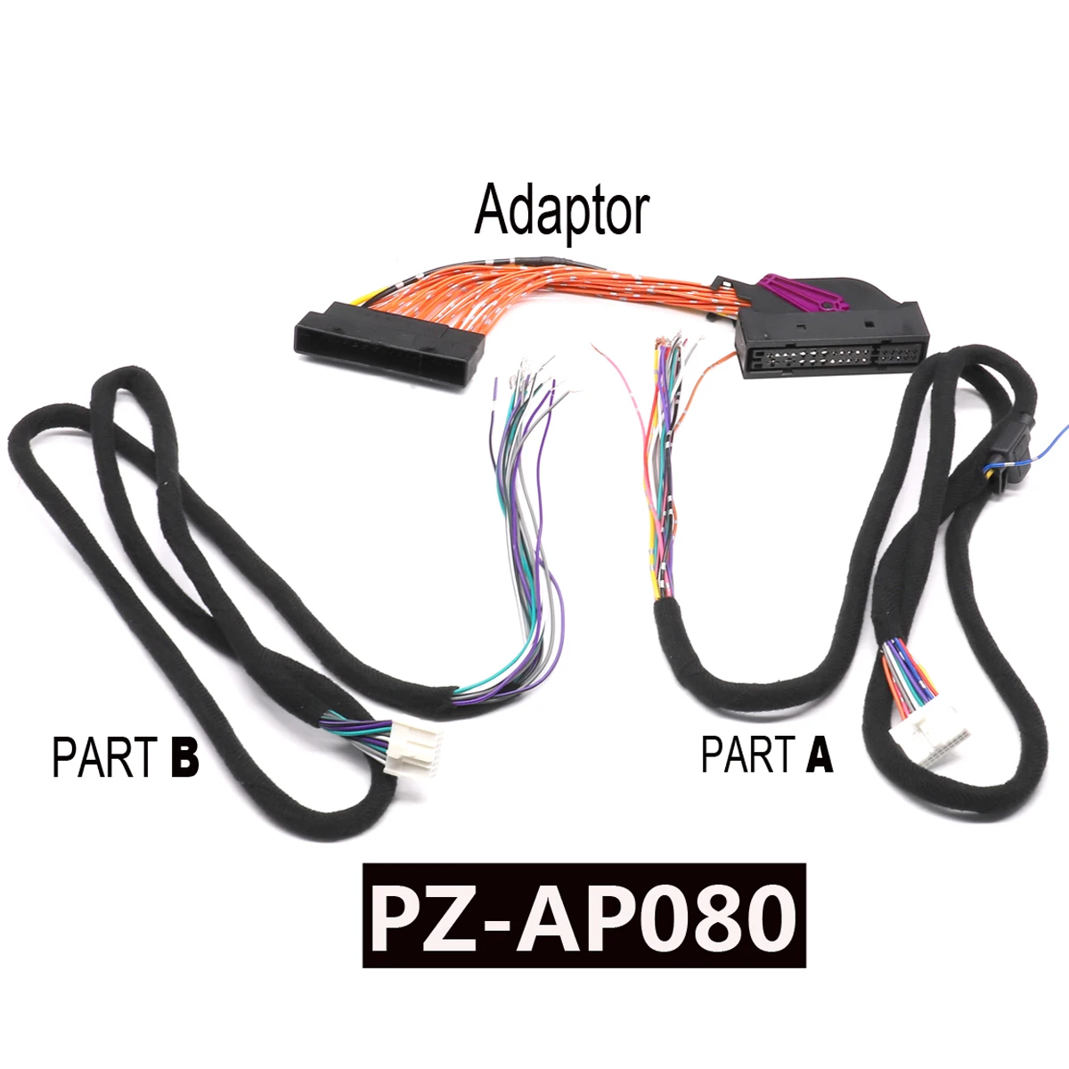 PUZU PZ-AP080 P&P Harness adaptor+universal wire for Audi with Bose system suitable for X6800S