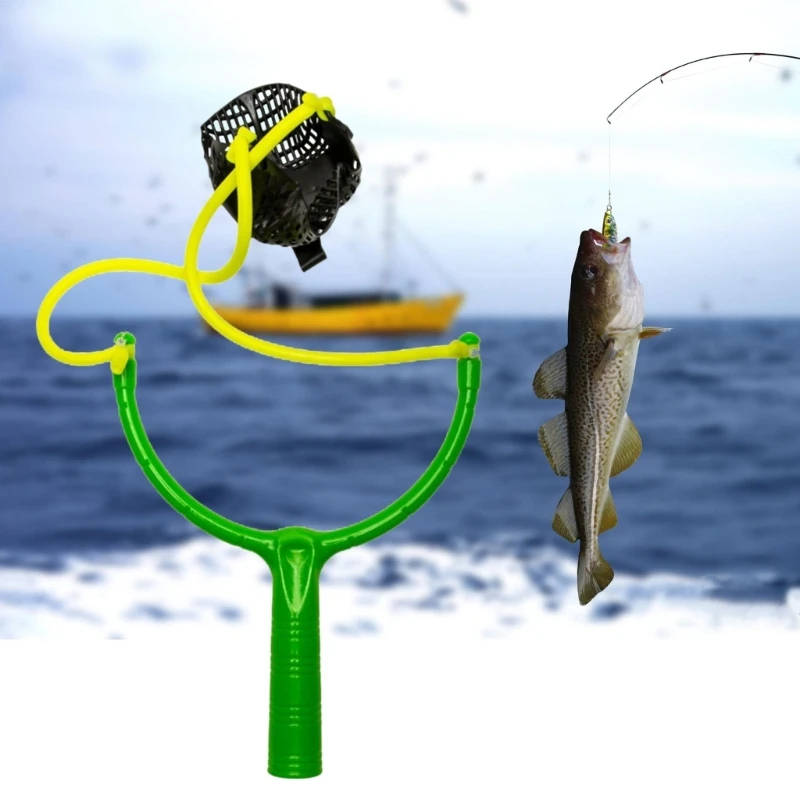 Fish Lures Pulling Catapult Fishing Baits Pull Baits Bombs Pulling Fishing Feeder Float Lures Rack Nesting Baits Feeder