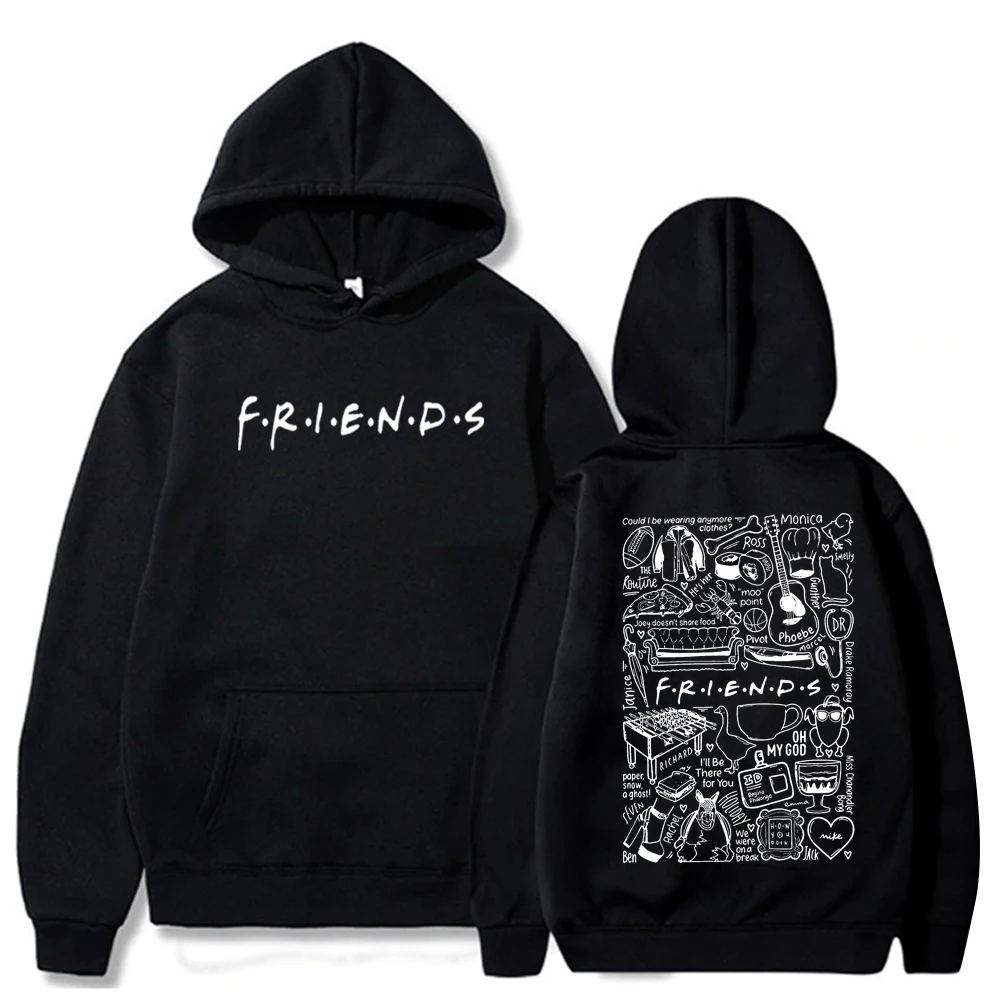 Friends Hoodie Friends TV Show Hoodie 90\'s Comedy TV Hoodie Gift for Friends Lovers Unisex Pullover Tops Streetwear