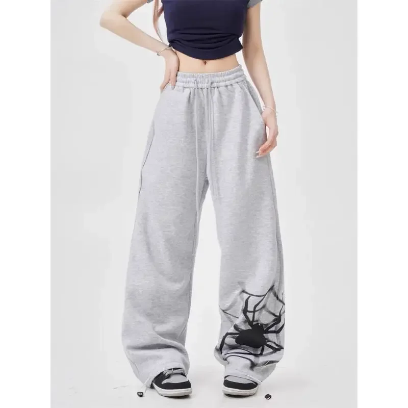 

Deeptown Gothic Harajuku Y2k Women Sweatpants Baggy Vintage Pants Spider Japanese Fashion Trousers Streetwear Hip Hop Gyaru