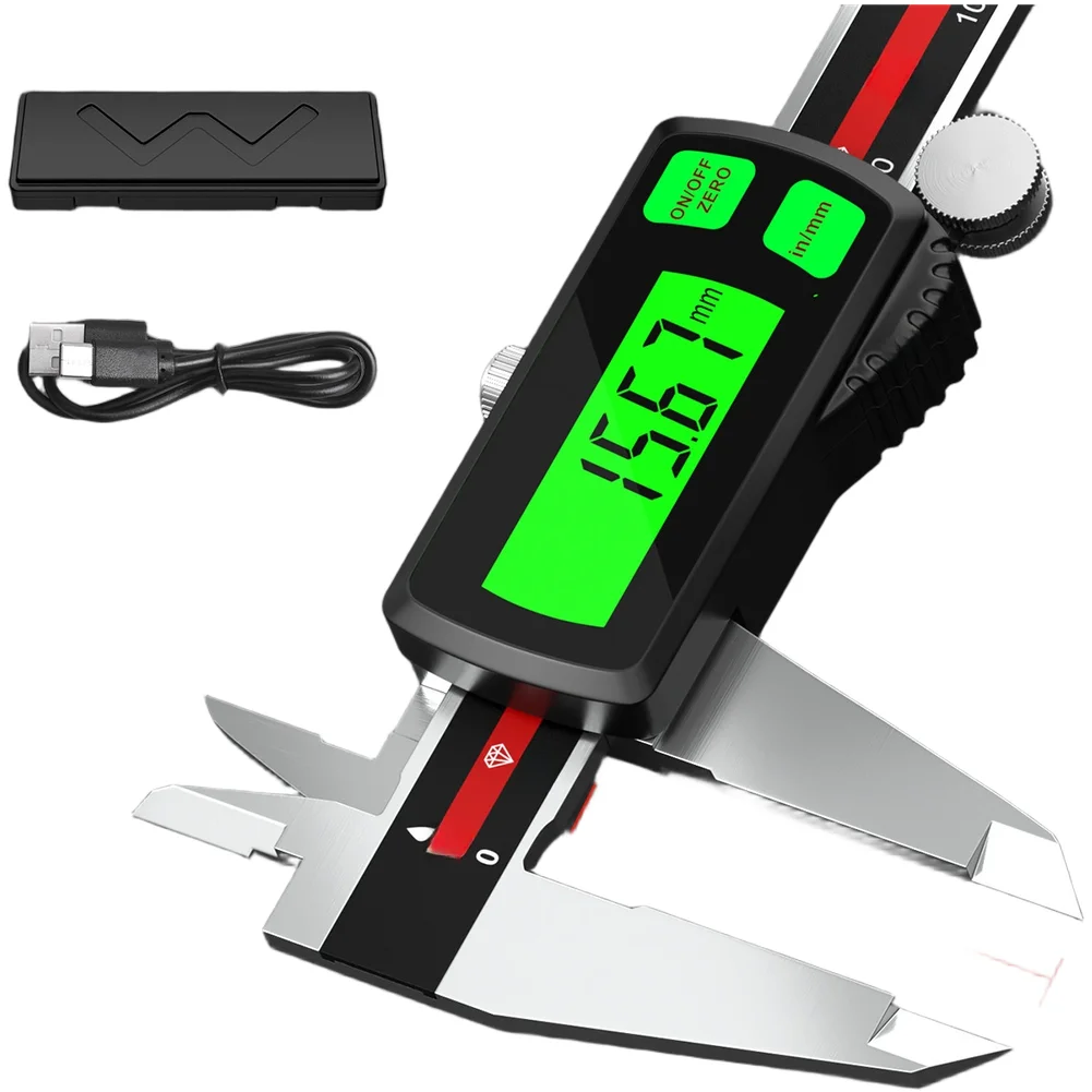 Rechargeable Caliper Digital Caliper For Low-light Conditions Strong Construction 0.01mm Resolution 0.03mm Precision