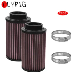 2Pcs Air Filters Cleaners for Yamaha YFZ350 Banshee YFZ 350 ATV Dirt Bike Motorcycle Accessories Replace RU-0210 Purple-red