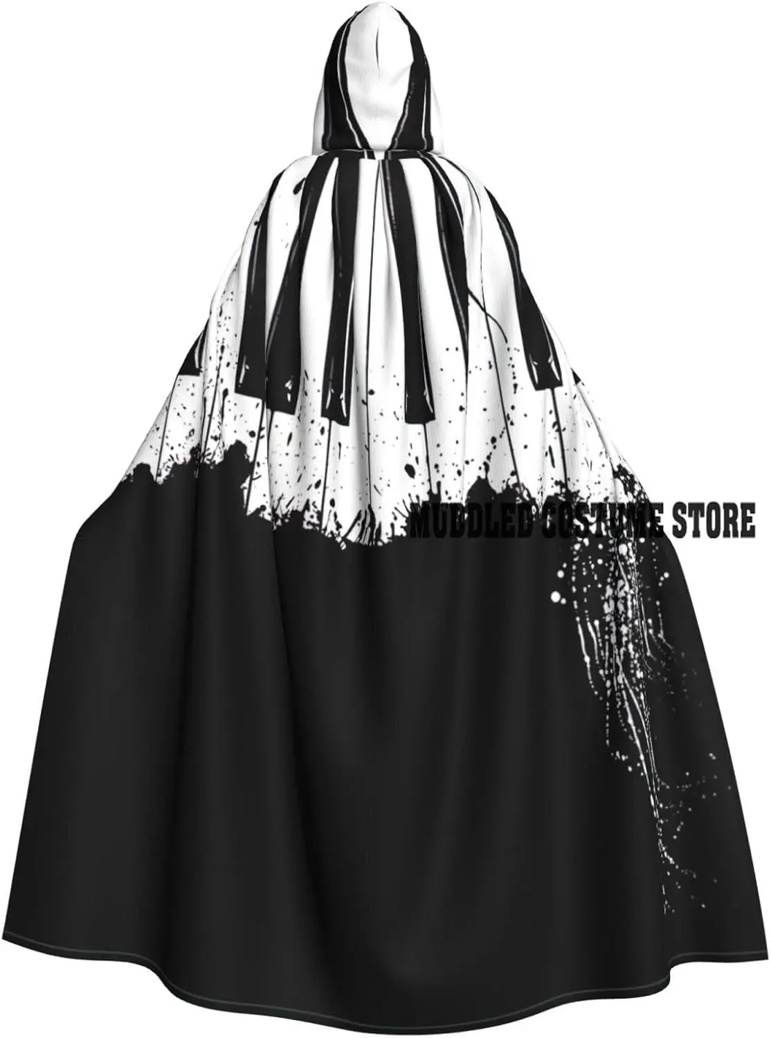 

Накидки унисекс, накидки для взрослых, плащ с капюшоном и принтом фортепиано для косплея, карнавальные костюмы на Хэллоуин