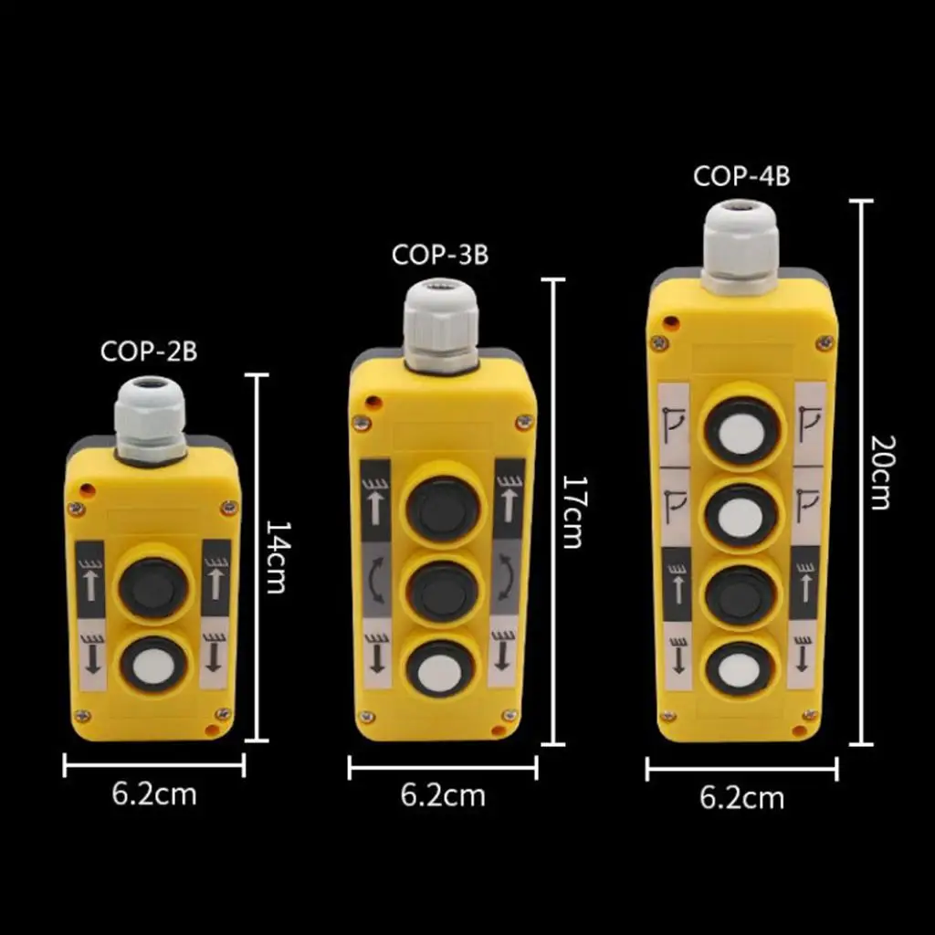 

COP2B Crane Button Switch Portable ABS Case Crane Accessory for Manual Folding Crane and Crane Hoist Control