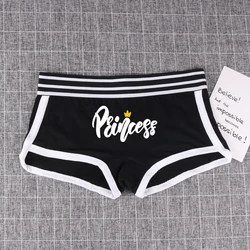 Princess TEXTS Cotton Boy Shorts WIFE Gift Underwear for Women New Women Boxer Shorts Girl Panties Breathable Women's Intimates