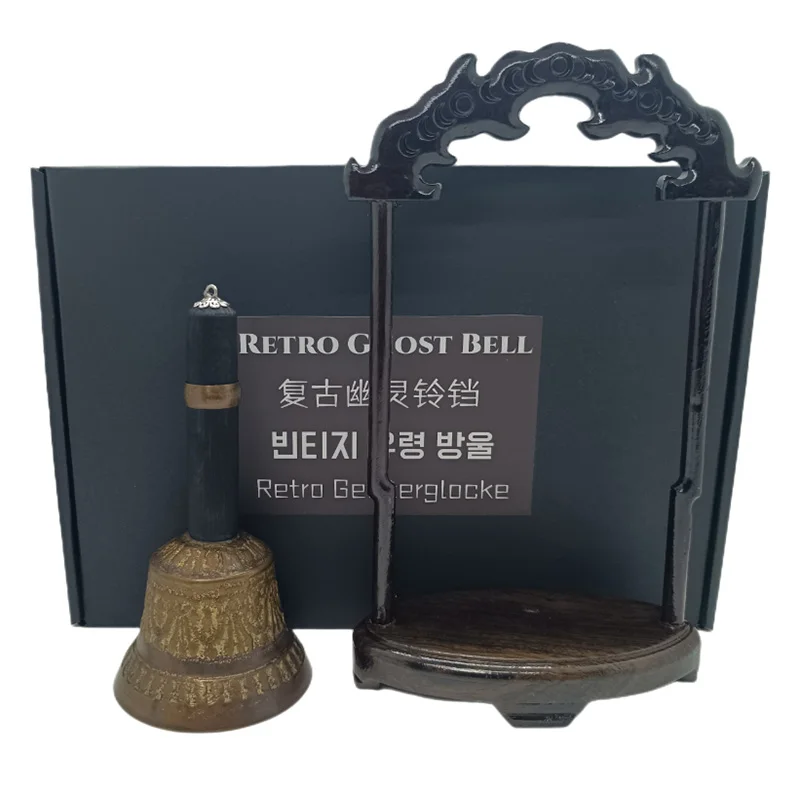 Retro Ghost Bell (Remote Control) Magic Tricks Close Up Illusions Gimmicks Mentalism Props Bell Prediction Witches Wand Magia