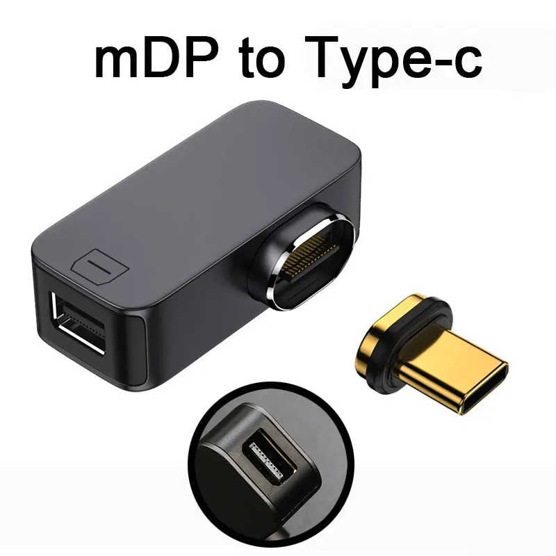 Metal Magnetic USB Type C Adapter to USB 3.1/HDMI-compatible/DP/VGA/mDP/RJ45 4K/8k 60Hz Vedio Converter for Laptop Phone Macbook