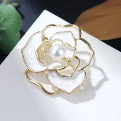 Flower Pearl  women's stylish brooches for women's brooch new items Camellia Women brooch for women's clothing Jewelry