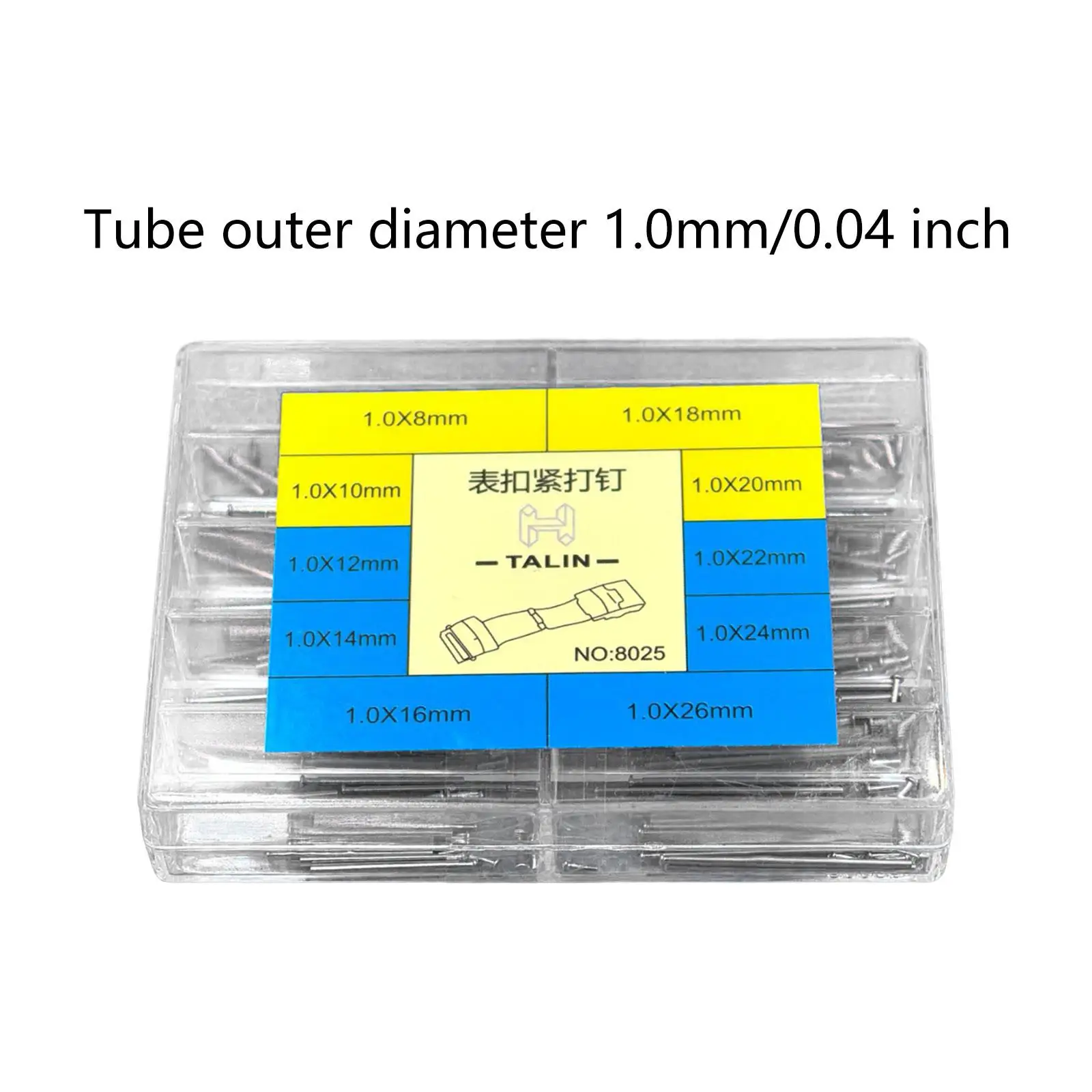 1 Kotak Batang Pegas Tali Jam Pengganti Alat Pembuat Jam Tangan Konektor Batang Aksesoris Jam Tangan Pembuatan Perhiasan Kit Alat Perbaikan Jam Tangan