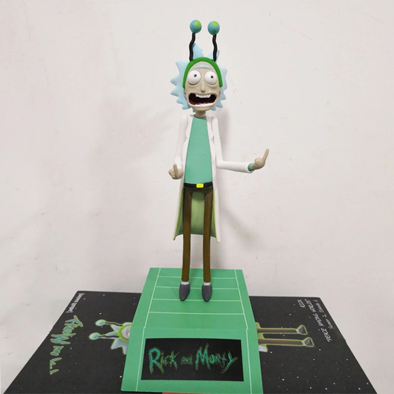 Figura de acción de Rick Shelby, figura de acción de 16cm, colección de Paz de dedo medio, modelo de Among Worlds, adornos, modelo, juguetes para