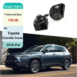 Car Snail Horn Speakers Tweeter High Bass Waterproof Whistle For Toyota Corolla Cross 2018 2019 2020 2021 2022 2023