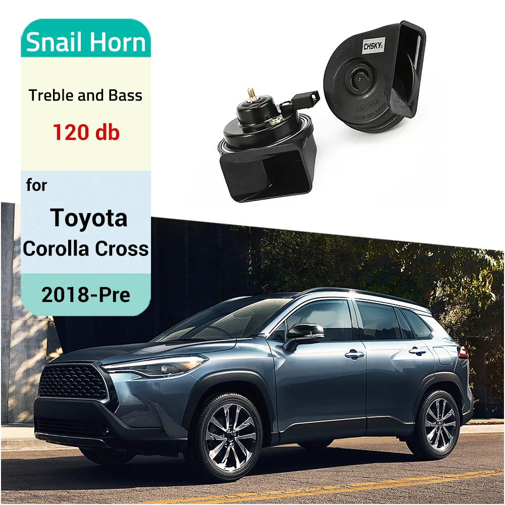 Samochodowe głośniki ślimakowe Tweeter High Bass Wodoodporny gwizdek do Toyota Corolla Cross 2018 2019 2020 2021 2022 2023