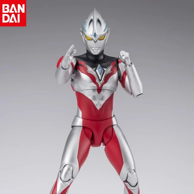 BANDAI Brand New Genuine SHF Ultraman Akko Basic Form Yuma Animation Character Ultraman Tiga Action Figure Model Toy