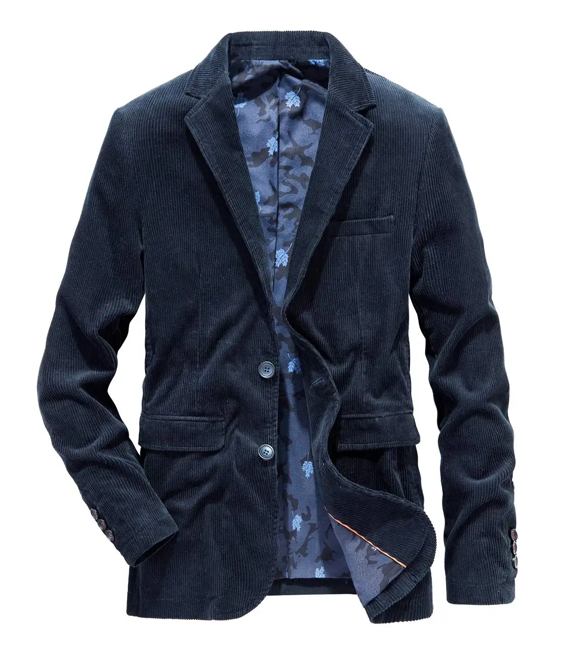 Veste Blazer Vintage en velours côtelé pour hommes, vêtements de travail décontractés, manteau de Sport, coupe classique, costume Blazer pour hommes