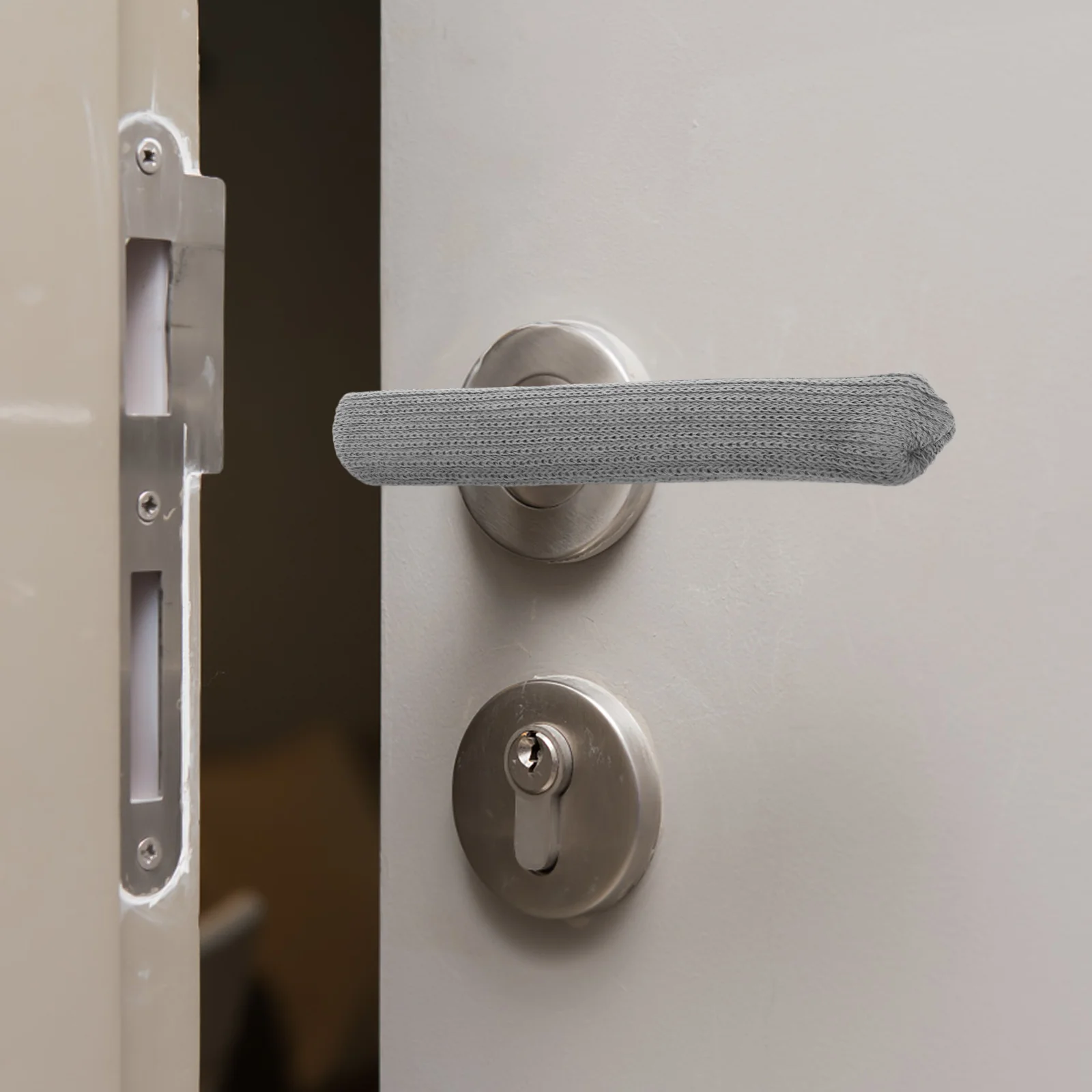 

4pcs Door Handle Protector Insulated Anti-Scald Silicone Covers Thermal Door Knob Sleeves For Cabinet Front Handles L-Shaped