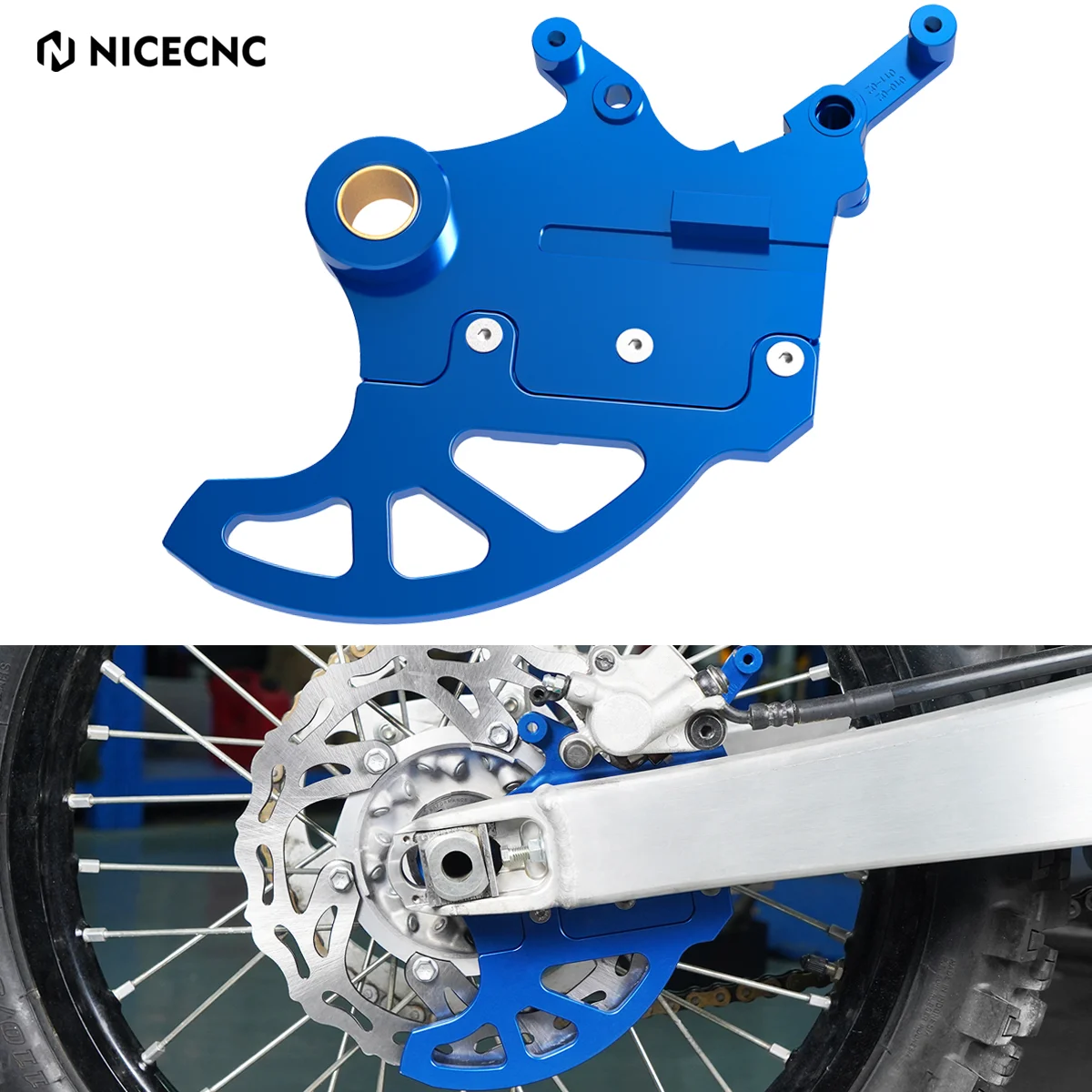 

NICECNC For Yamaha YZ125 YZ250 YZ250F WR250F WR450F 2006-2023 YZ450F YZ 250FX 250X 450FX 2016-2023 Rear Brake Disc Guard Cover