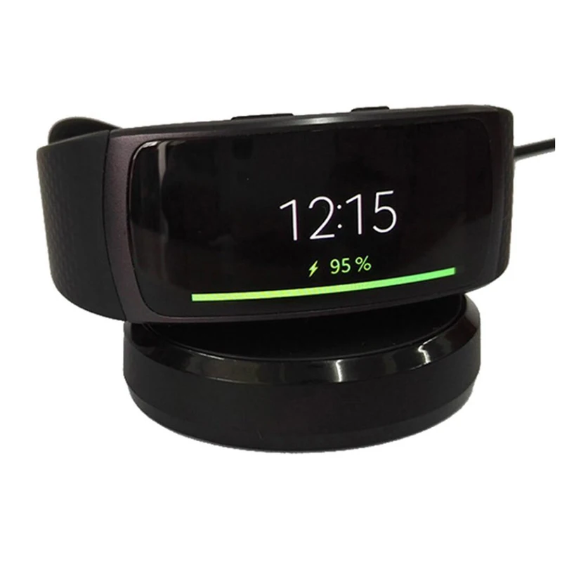 Adaptador de cargador de base USB, Cable de carga para Samsung Galaxy Gear Fit 2 R360 / Fit2 Pro R365, pulsera inteligente