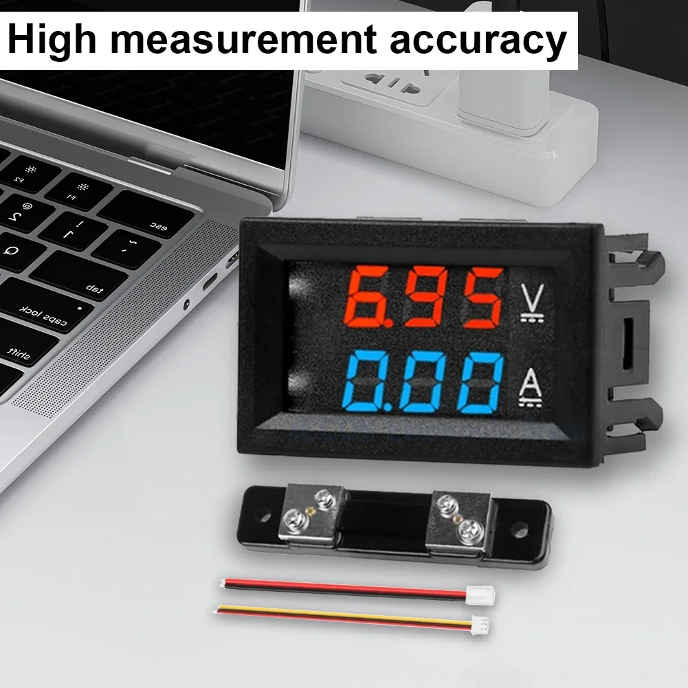 Digital Voltmeter DC0-100V 10A 50A 100A Voltmeter Ammeter Voltage Current Meter LED Display Electromobile Motorcycle Car