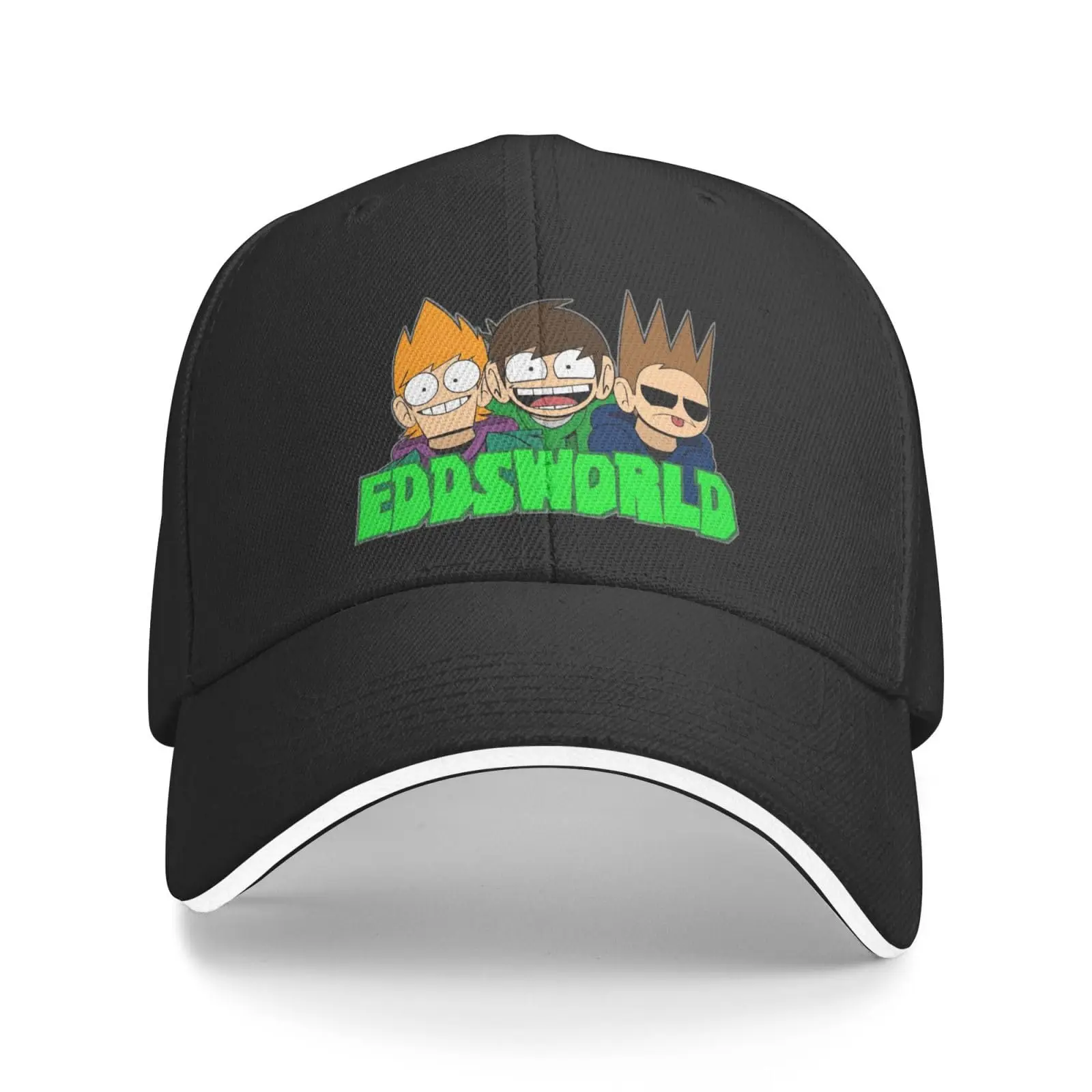 Anime Eddsworld Casquette Outdoor Sports Cap Casual Male's Adjustable Baseball Cap Black