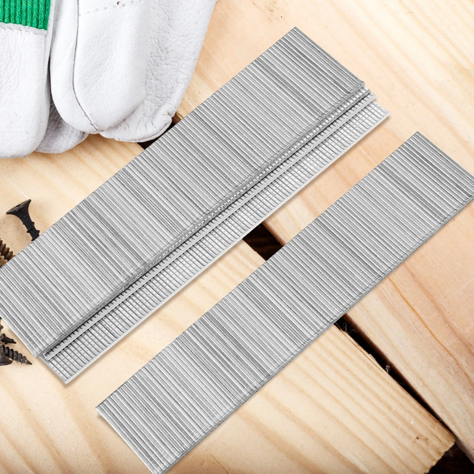 

1360 шт. металлических скоб из нержавеющей стали для степлера, для DIY-проектов и деревообработки, сменные скобы для тяжелых крепежных работ