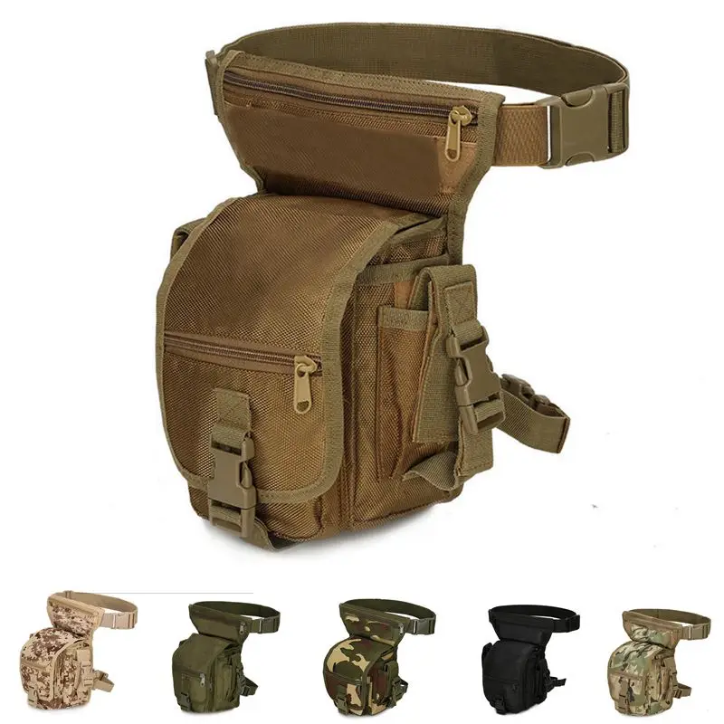 

Men's multifunctional outdoor mountaineering equipment camouflage saddle bag Molle hunting tactical thigh bag