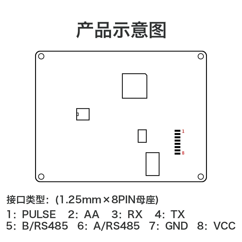 HLK-LD2410H 24G Long-distance Speed Sensor Serial Communication Millimeter Wave Vehicle Speed Feedback Radar Module