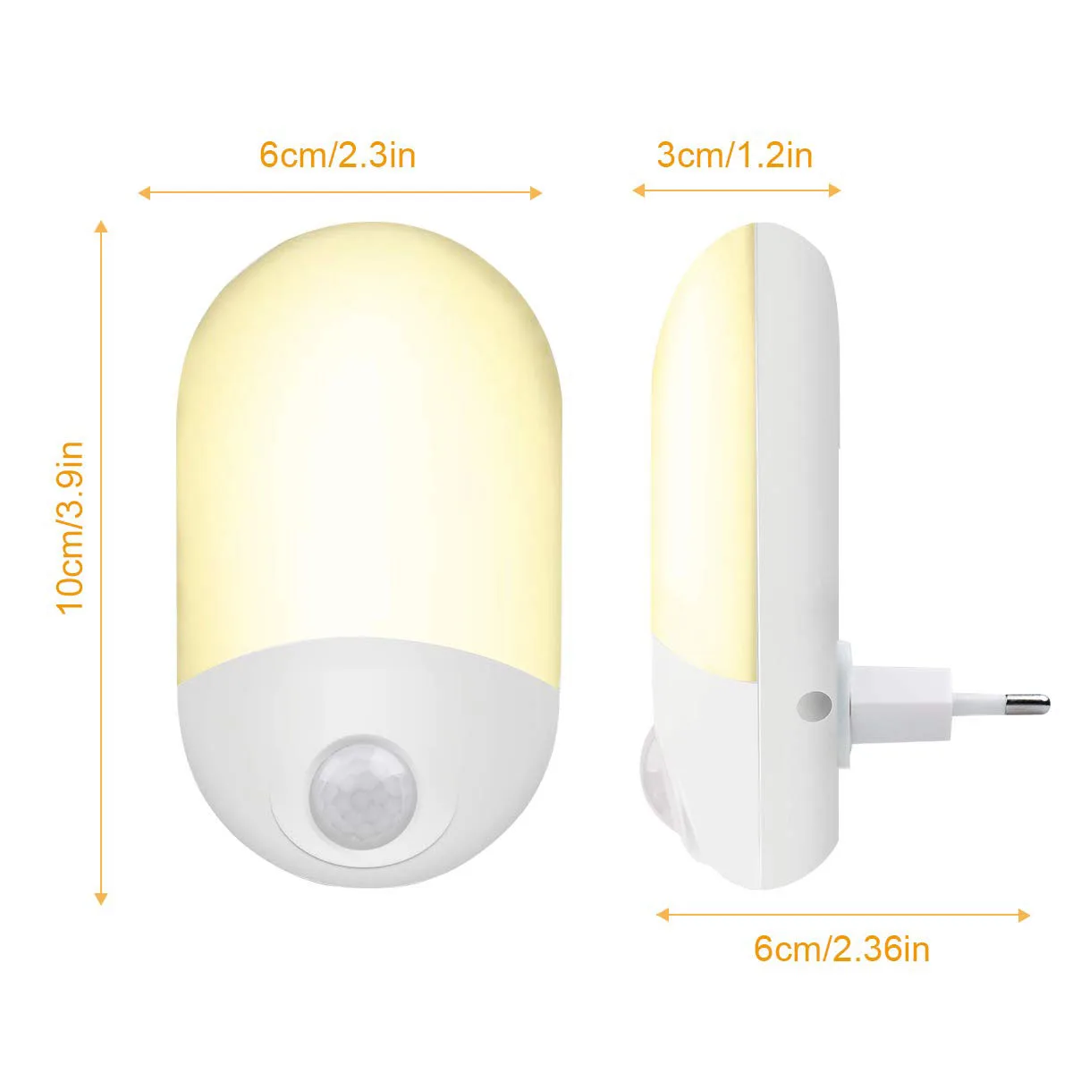 

Leds night light with PIR AC 100-240V with Led light sensor and PIR motion sensor function led Night Sensor LAMP