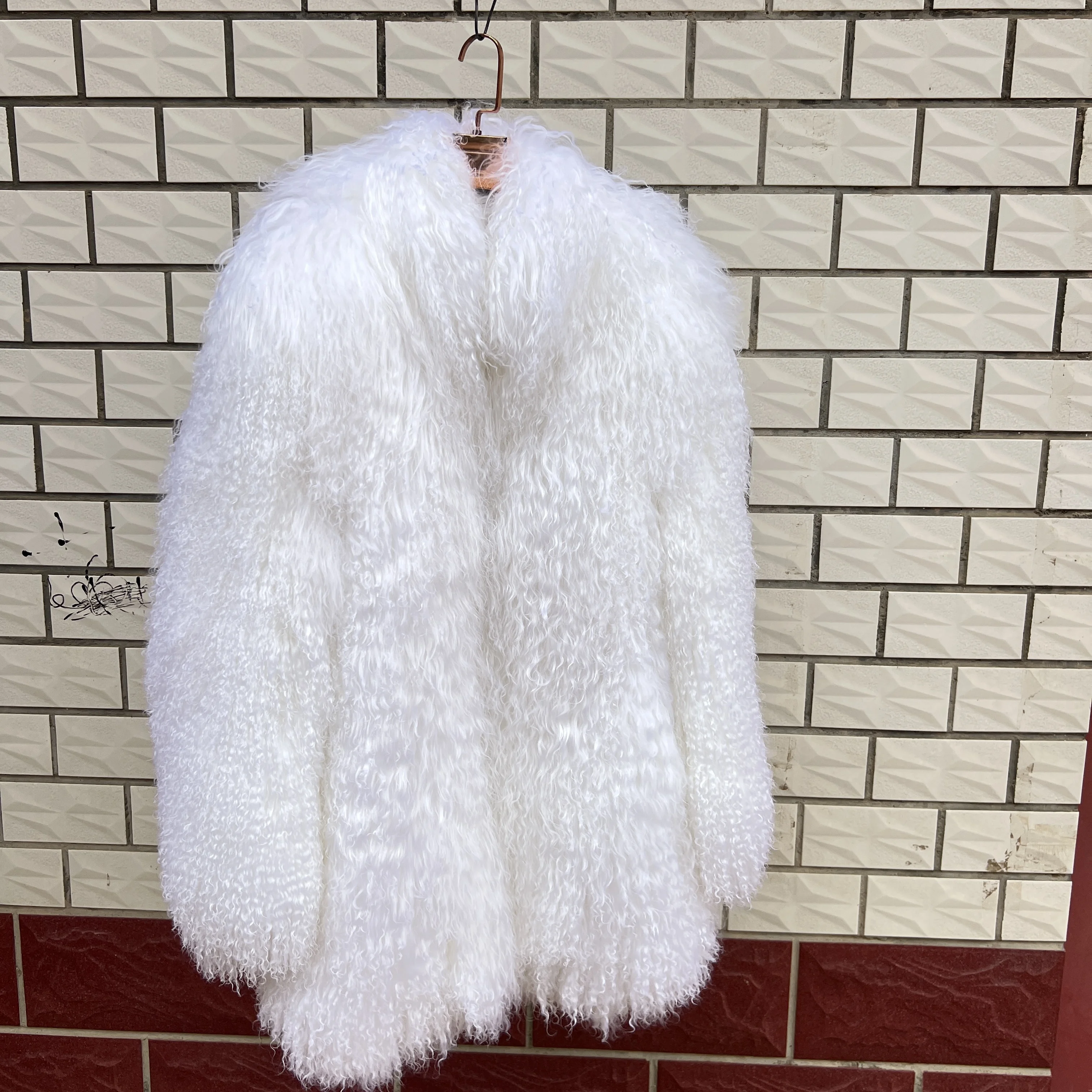 신상 겨울용 100% 몽골 양가죽 스탠드 칼라 재킷 여성용 겨울 코트 고품질 양가죽 코트