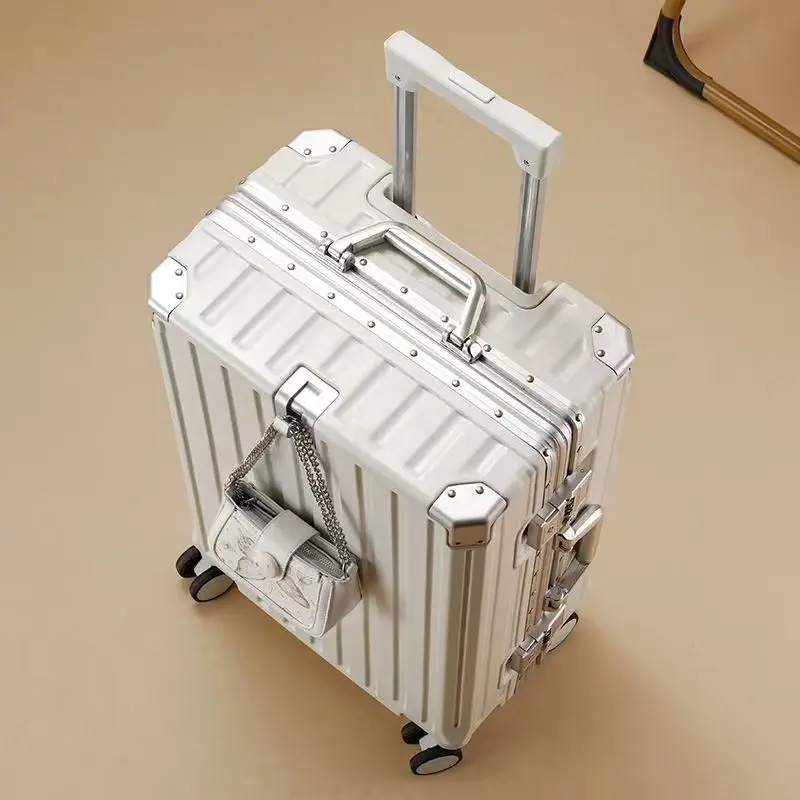 20-30 inch Update Hot Aluminum Frame Luggage Large Capacity Suitcase Popular Luggage Travel Bag Boarding Carry-on Suitcases