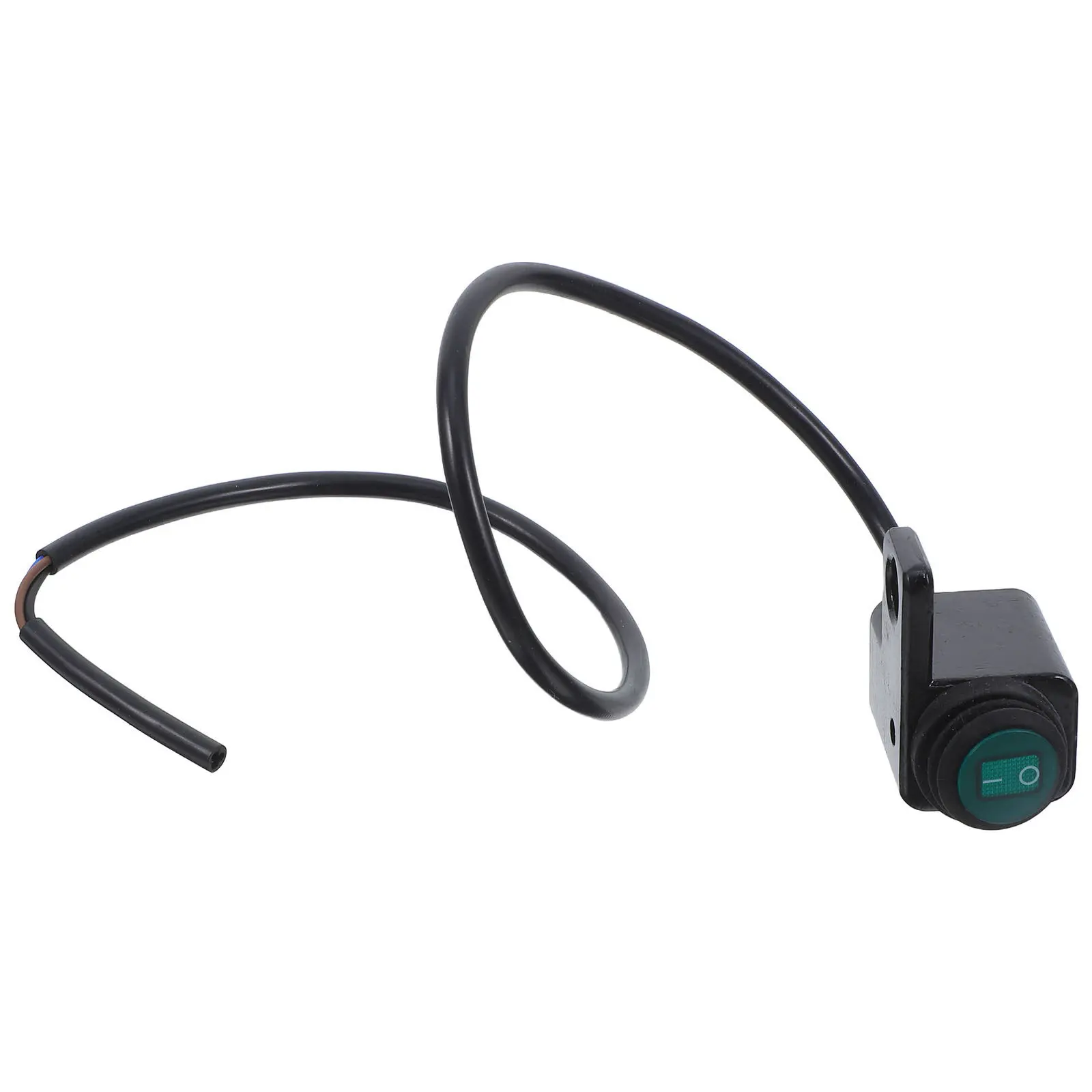 Motorcycle Handlebar Headlight Switch Waterproof Toggle Black Push Button Mirror Mount Spotlight Control Alloy Universal