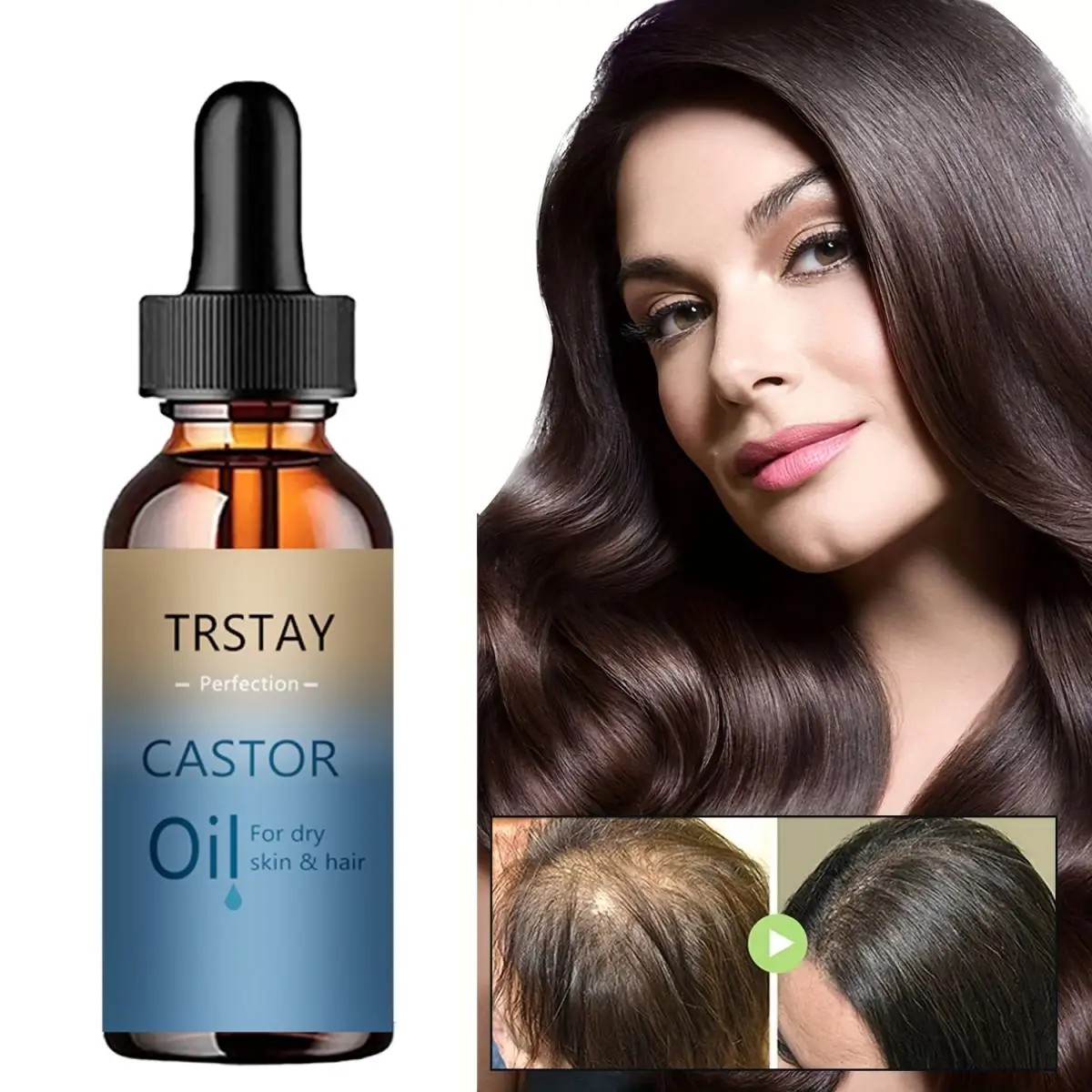 TRSTAY New Arrivals Eyebrow Growth Serum Essential Oils Eyelash Essence Castor Oil Beard Growth Essence Rapid Growth