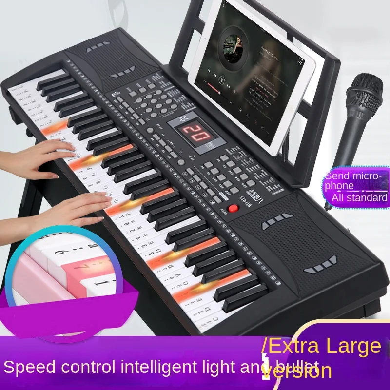 Baby 61 Keys Childrens Electronic Organ 75cm Music Toy Early Education Baby Piano Teclado Controlador Organ Keyboard AA50EO