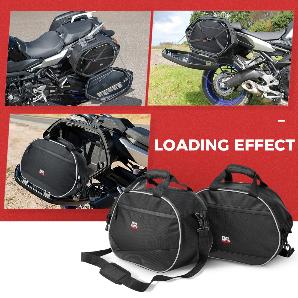 For YAMAHA TRACER 900GT 2018 2019 TDM 900 FJR 1300 26L Saddle Bags luggage bags motorcycle side luggage bag saddle liner bag