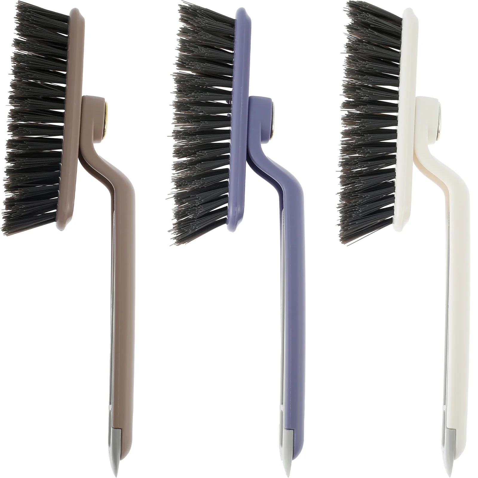 360° Rotating Crevice Cleaner Brush Efficient Crevice Gap Brush Hard Bristle Groove Cleaning Brush Multifunctional Durable