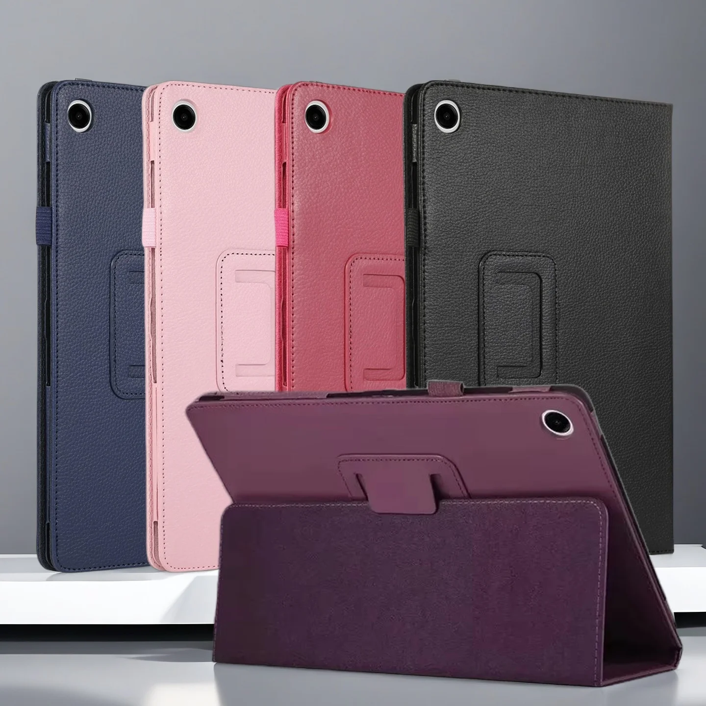 

PU Leather Case For Samsung Galaxy Tab A9 Plus 11 Flip Two-fold Stand Protective Shell Cover For Galaxy Tab A9 Plus 2023 SM-X210
