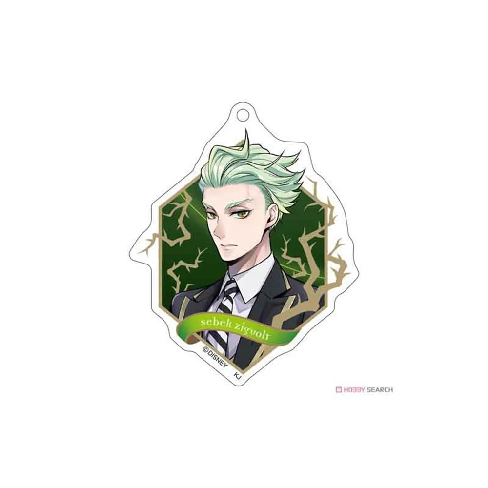 Hot Anime Acrylic Keychain Game Twisted Wonderland Character Vil Schoenheit Key Chain Unisex Bag Pendant Key Gifts 6cm