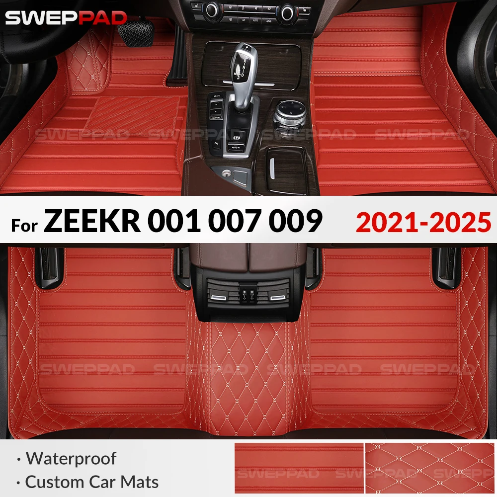 

Для ZEEKR 001 007 009 2021-2025 Автомобильный напольный коврик Всепогодные кожаные защитные вкладыши для пола Автомобильный коврик на заказ 2024 2023 2022