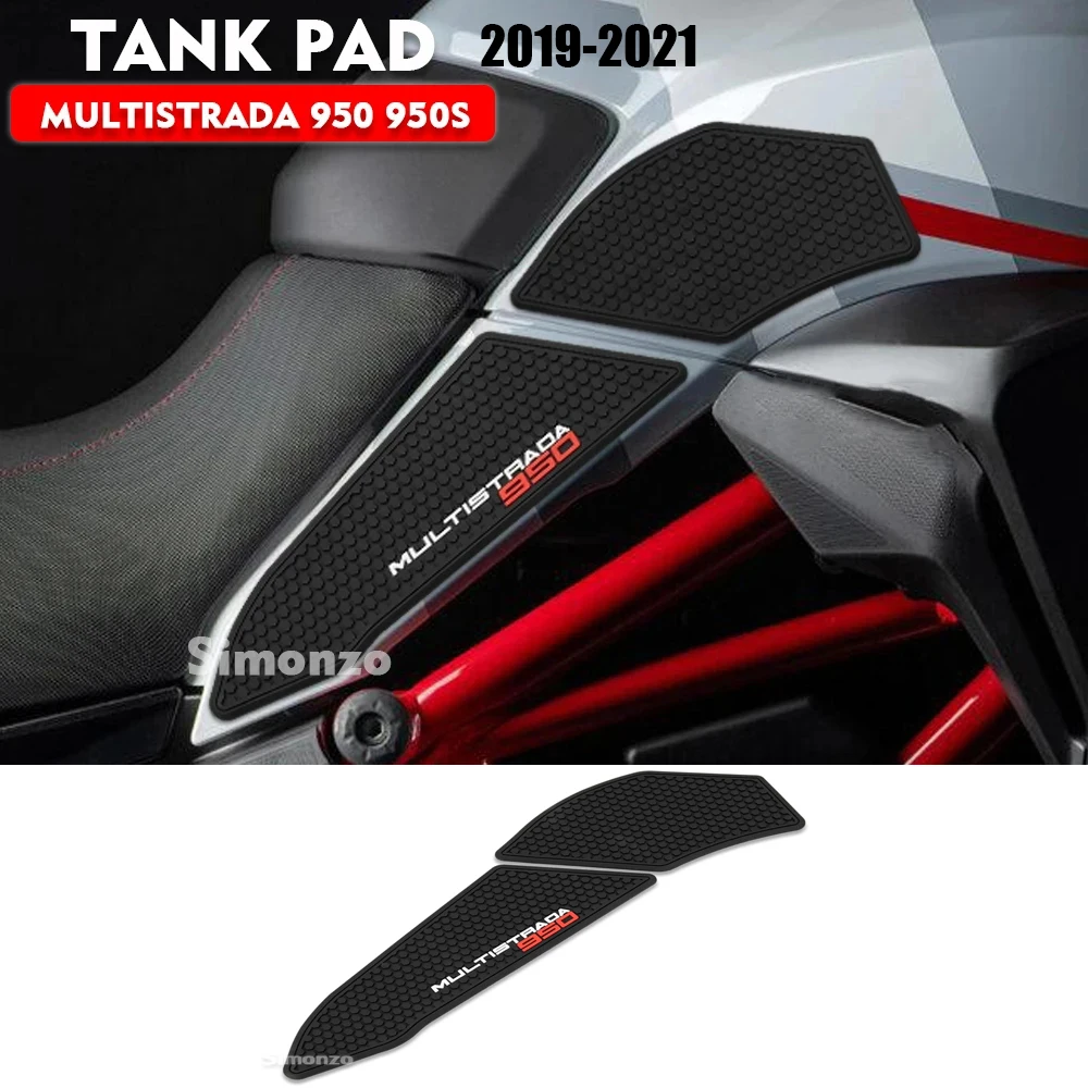 Multistrada 950 Motorcycle Fuel Tank Side Pad Tank Sticker For Ducati MULTISTRADA 950 S 2019-2021 Tank Protection Mat