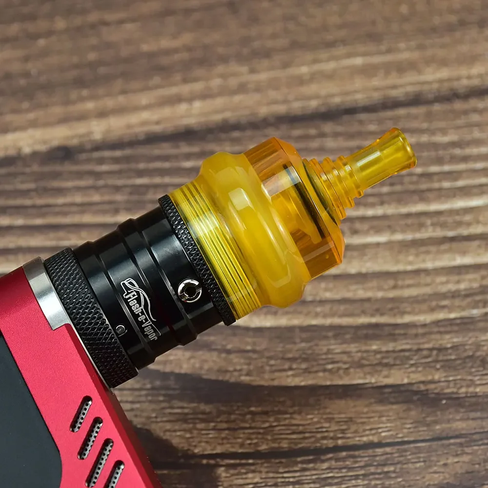 Wolfcoolvape RTA Bellcap para Kayfun X 3ml PEI PC Material con punta de goteo para atomizador Flash e-Vapor V4.5S+/V4.5+/V4.5LS/V4.5L