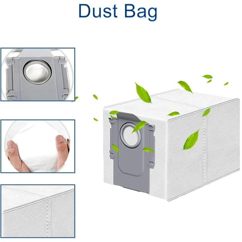 JDZD-vervangende onderdelen voor Roborock Qrevo Curve/P20 Pro Stofzuiger Hoofdzijborstels HEPA-filters Mop Pads Stofzakken