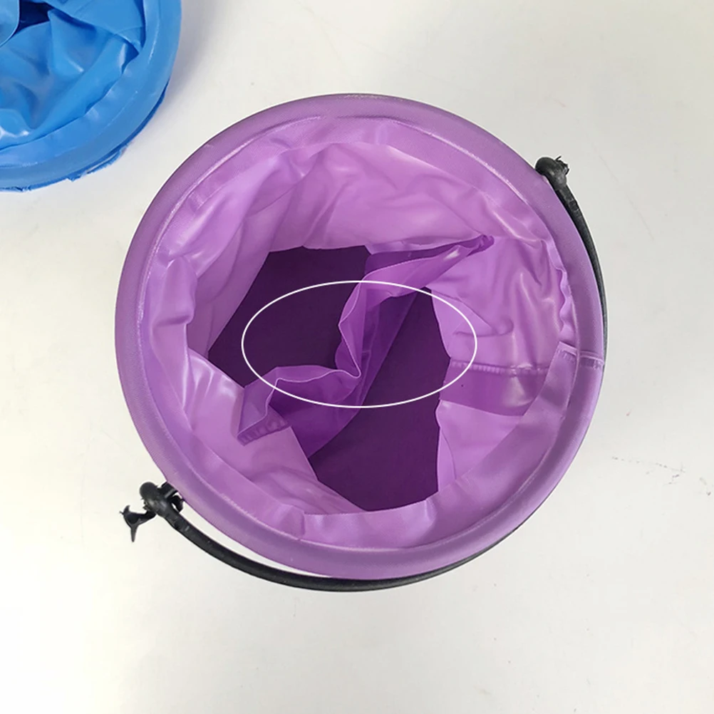 

2pcs Pen Cleaning Bucket Foldable PVC Durable Lightweight Ideal Home School Outdoor Storage Painting Accessories Tool Barrel