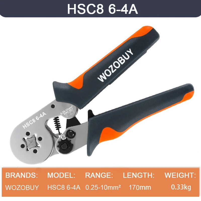 Beentje Krimptang HSC8 6-4/6-6 Elektrische Crimper Tang Voor Draad End Crimp Buis Terminals elektrische Circuit Reparatie