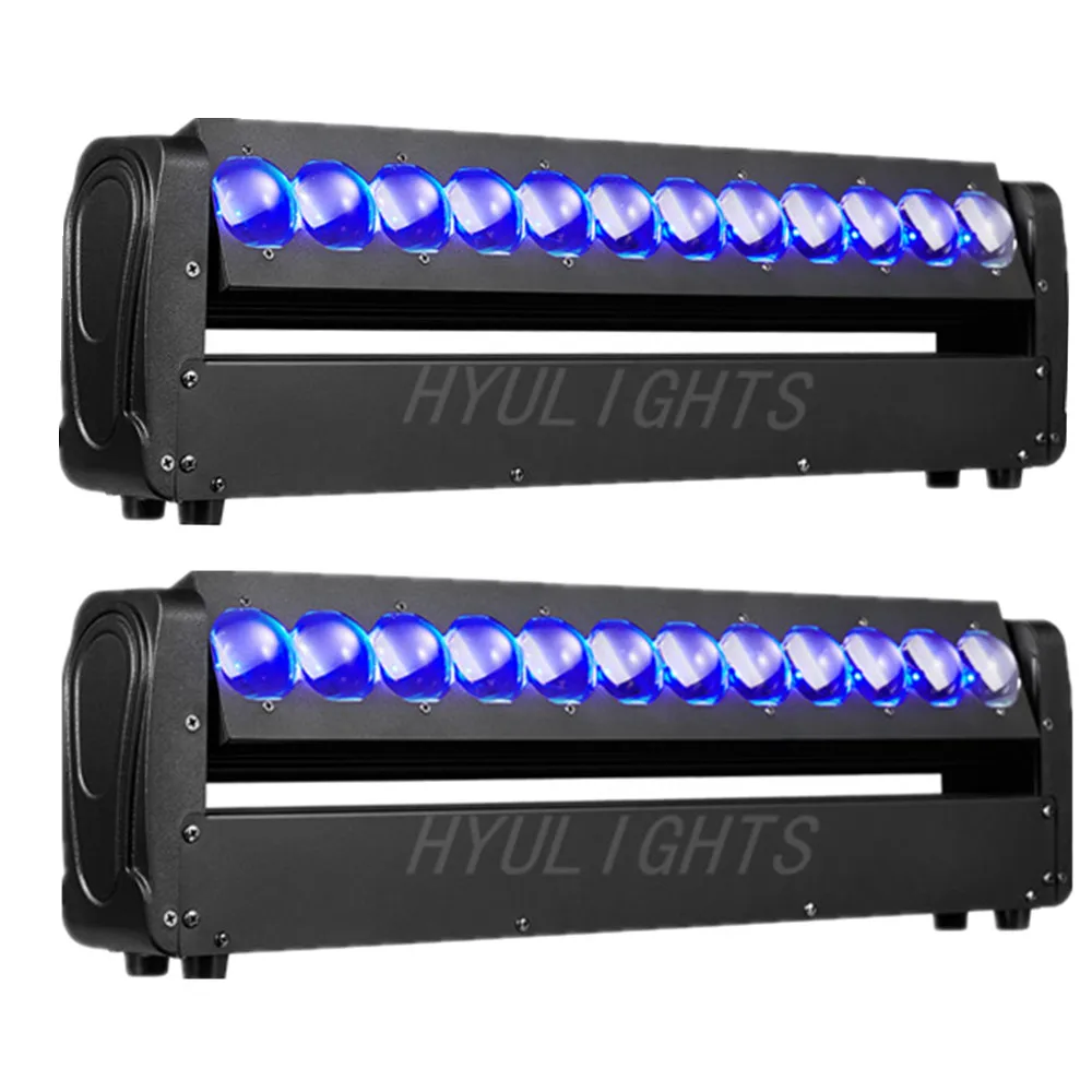 360°Infinite Rotation LED Moving Head 2 Sides Beam Curtain & Strobe Party Light DJ Light Disco Light DMX Luces DJ