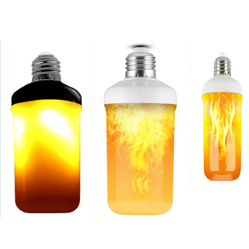 The latest E27 LED flame bulb Fire E14 Corn bulb Flicker LED light Dynamic flame effect 3W 5W 9W 85V-265V for home lighting