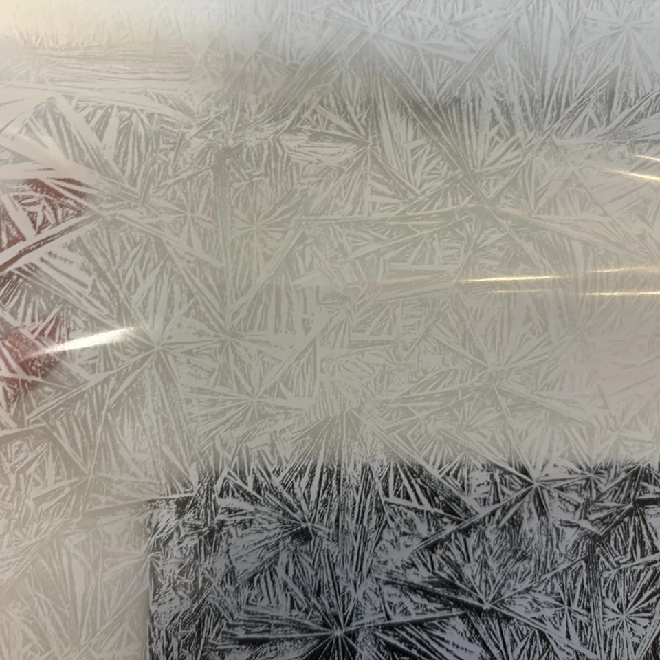 White Ice Flower Carbon Fiber Hydrographic Water Transfer Print Film 0.5x2m,Clear Base Car Inter Forged Hydro Dip Film 2073